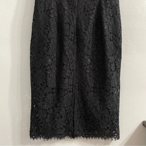 Bardot Karlie Lace Off-The-Shoulder Dress knee length black size Medium cocktail - Picture 13 of 16